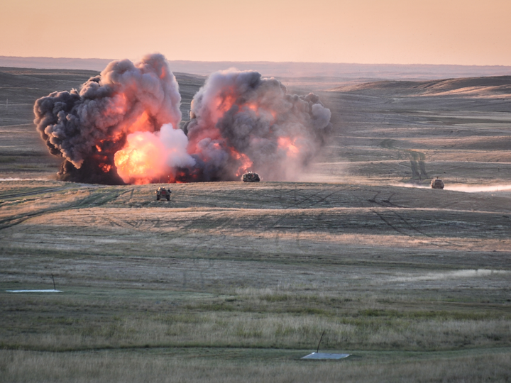 British Army 1 YORKS Live Firing BATUS Canada September 2014