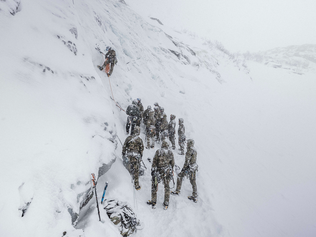 Royal Marines Commando Ice Climbing in Norway Photo Print - Mountain Leaders Course Hampshire Prints 6 x 4 No Frame No