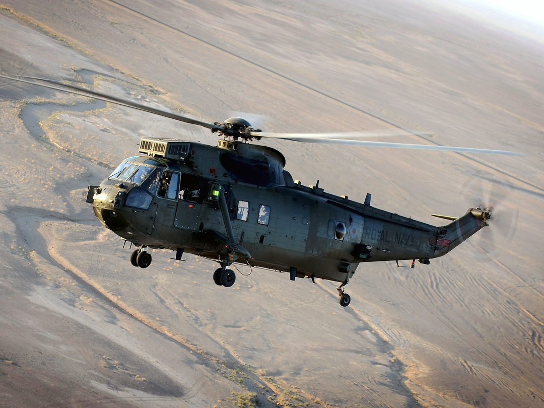 Sea King Mk4 Helicopter Helmand Province 2011 Photo Print - Royal Navy Aircraft Posters, Prints, & Visual Artwork Hampshire Prints 6 x 4 No Frame No