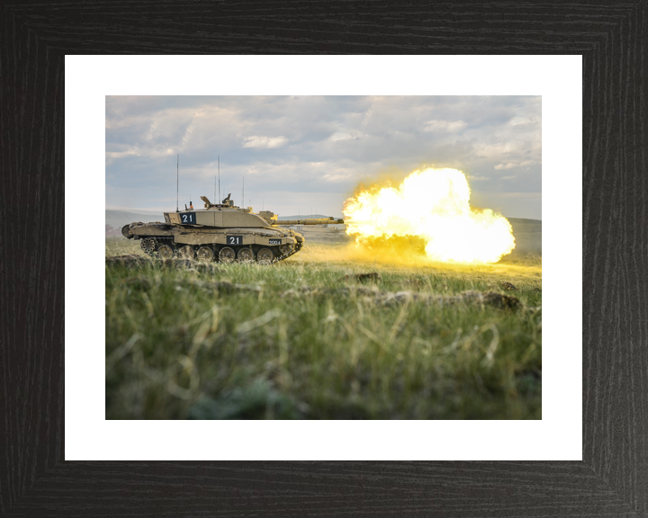 British Army KRH Challenger 2 Firing BATUS Canada June 2014