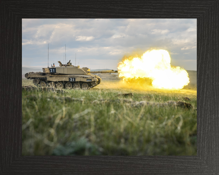 British Army KRH Challenger 2 Firing BATUS Canada June 2014