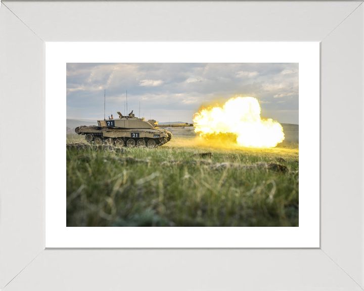 British Army KRH Challenger 2 Firing BATUS Canada June 2014