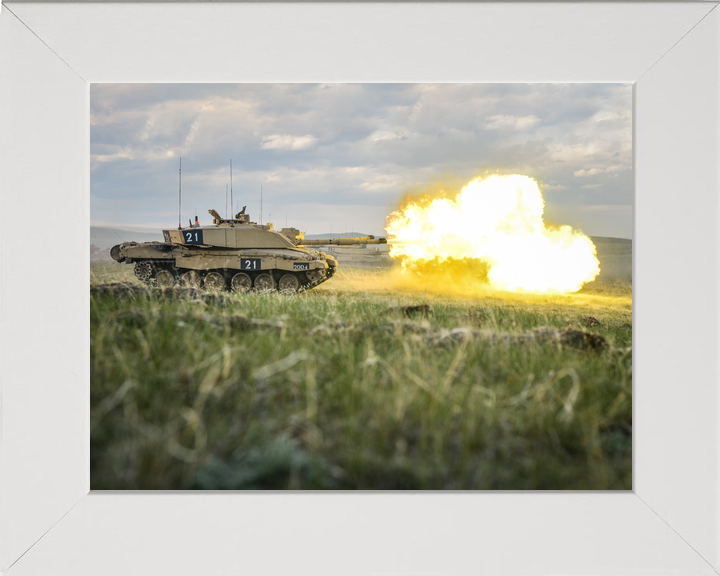 British Army KRH Challenger 2 Firing BATUS Canada June 2014