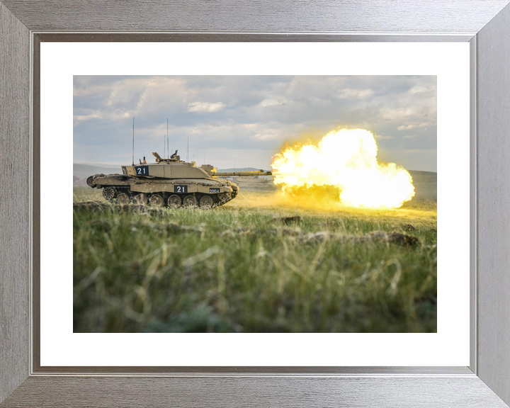 British Army KRH Challenger 2 Firing BATUS Canada June 2014