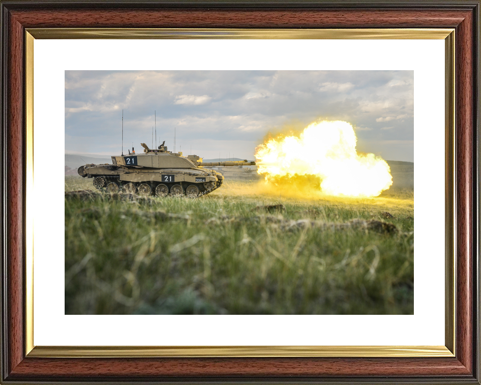 British Army KRH Challenger 2 Firing BATUS Canada June 2014