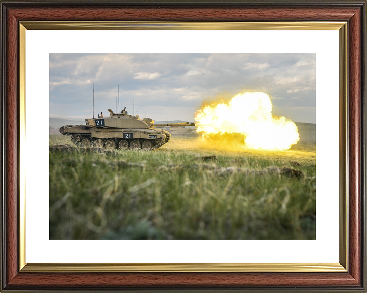 British Army KRH Challenger 2 Firing BATUS Canada June 2014