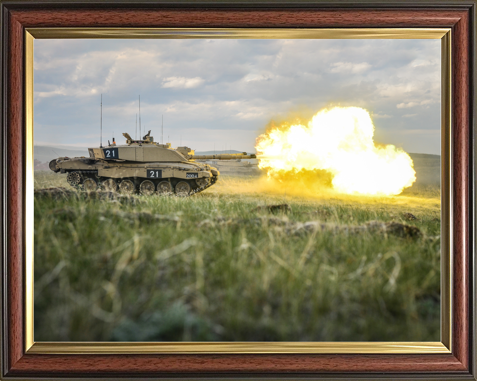 British Army KRH Challenger 2 Firing BATUS Canada June 2014