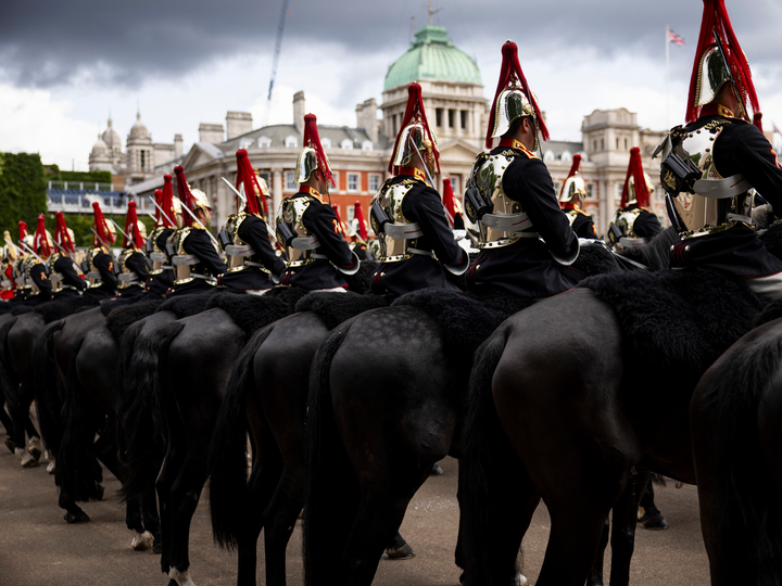 Blues and Royals on parade Photo Print - British Army Hampshire Prints 6 x 4 No Frame No