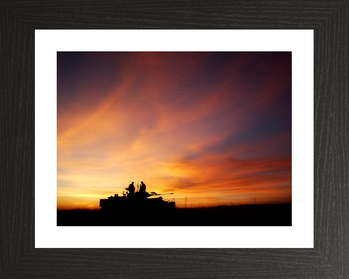 British Army 1 PWRR Warrior Sunset BATUS September 2003