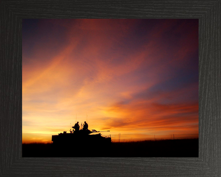 British Army 1 PWRR Warrior Sunset BATUS September 2003
