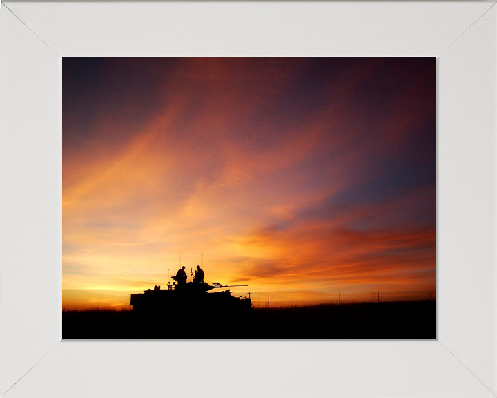 British Army 1 PWRR Warrior Sunset BATUS September 2003