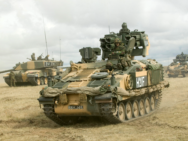 British Army 12 Regiment RA Stormer HVM BATUS May 2005