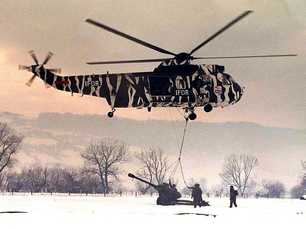 Royal Navy Sea King Helicopter Tiger Livery