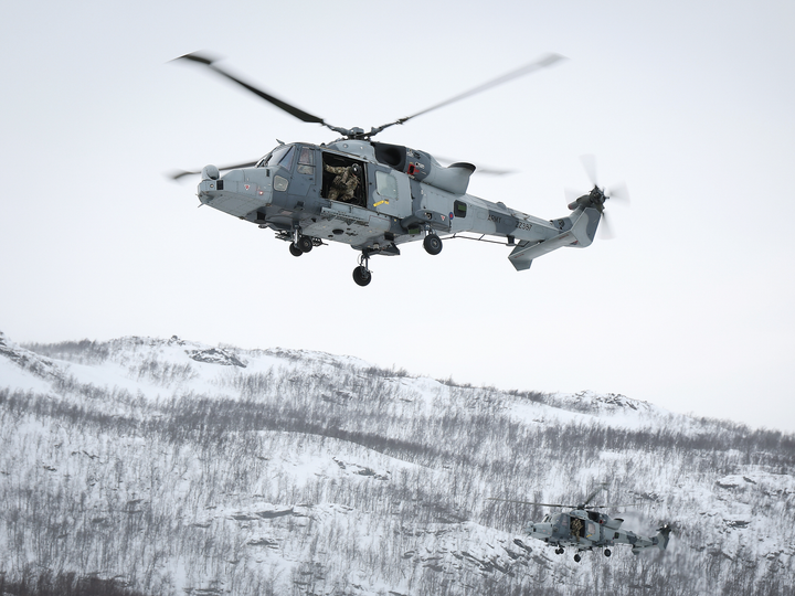 Royal Navy Wildcat Helicopter Over Norway 2026 Photo Print Wall Art Naval Aircraft Decor Posters, Prints, & Visual Artwork Hampshire Prints 6 x 4 No Frame No