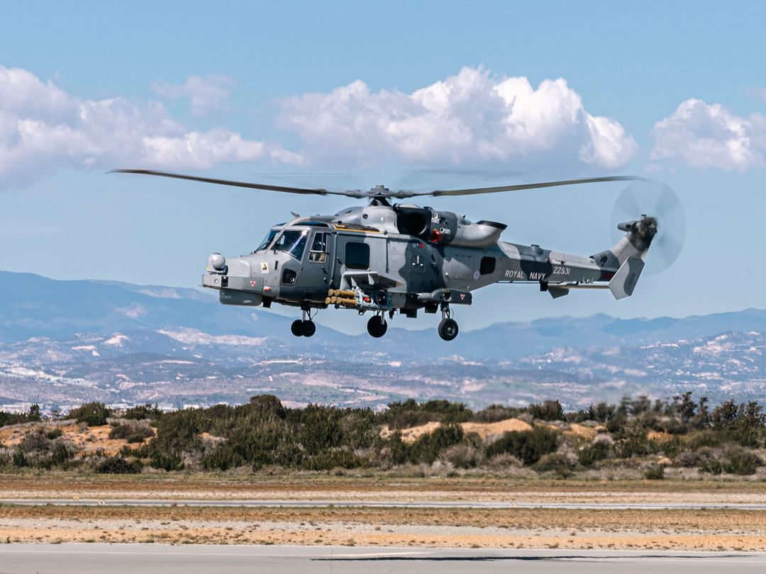 Royal Navy Wildcat helicopter at RAF Akrotiri Photo Print Wall Art Naval Aircraft Decor Posters, Prints, & Visual Artwork Hampshire Prints 6 x 4 No Frame No
