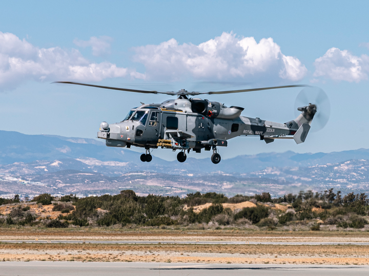 Royal Navy Wildcat helicopter at RAF Akrotiri Photo Print Wall Art Naval Aircraft Decor Posters, Prints, & Visual Artwork Hampshire Prints 6 x 4 No Frame No