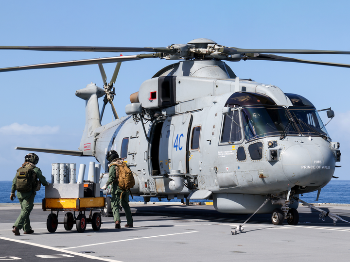 Royal Navy Merlin Mk2 Helicopter Loading May 2026 Photo Print - Posters, Prints, & Visual Artwork - by Hampshire Prints (image 1 of 9)