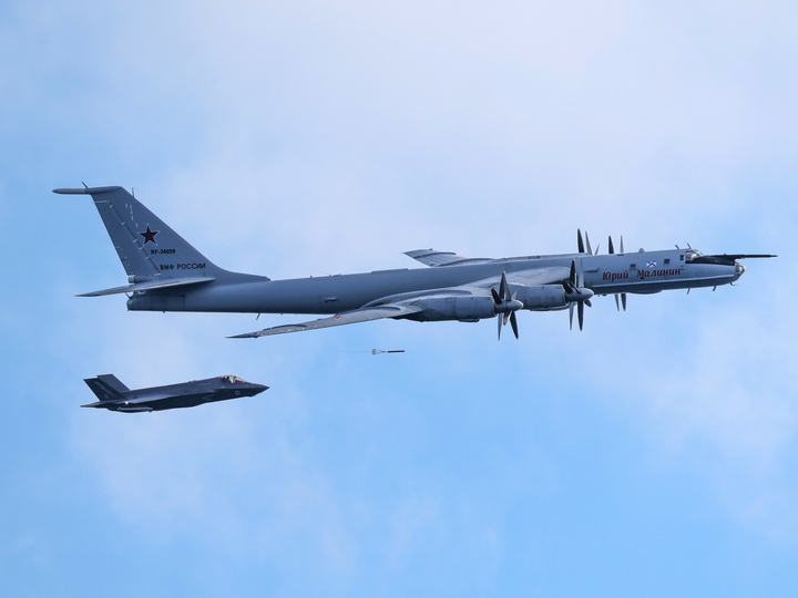 Royal Navy F-35B Intercepts a Russian Tupolev Tu-142 2026