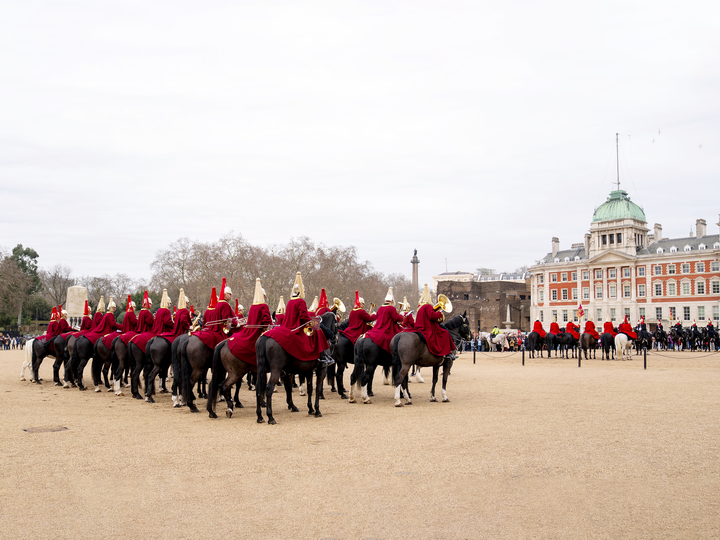 British Army Band of the Household Cavalry Drum Horses on Parade Photo Print Wall Art Military Poster Posters, Prints, & Visual Artwork Hampshire Prints 6 x 4 No Frame No