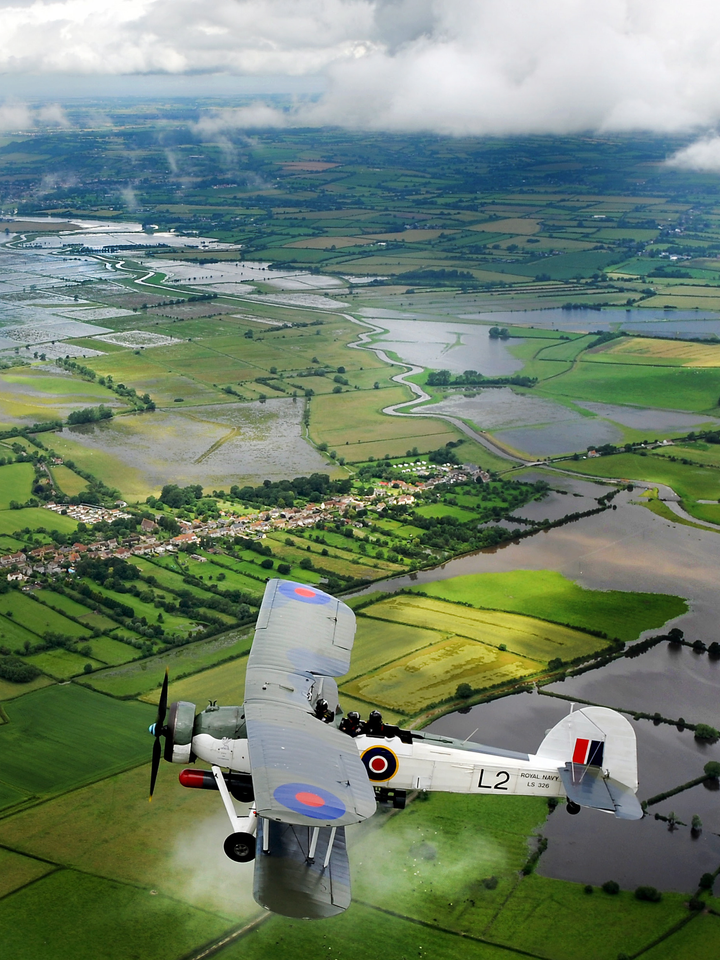 Royal Navy Fairey Swordfish TSR.II flying 2018