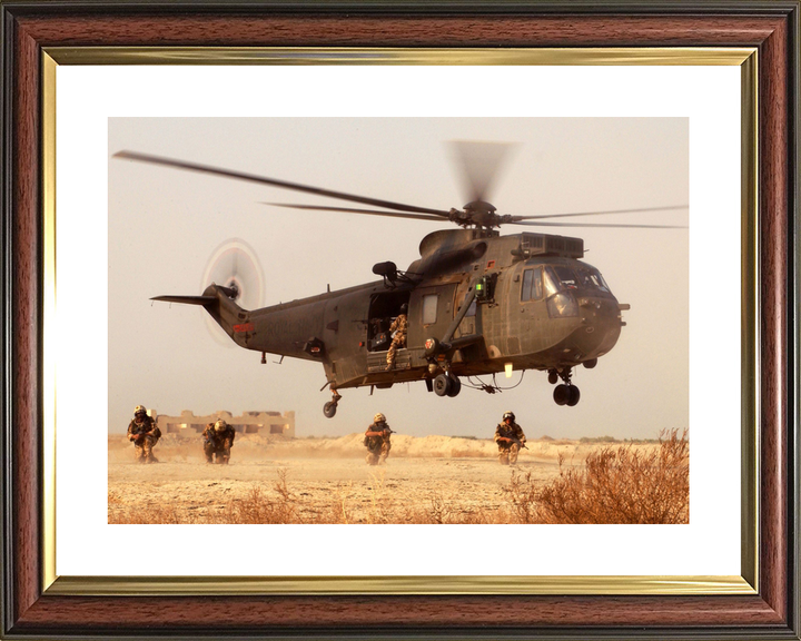 Royal Navy Sea King HC4 846 NAS Army Patrol Basra July 2003