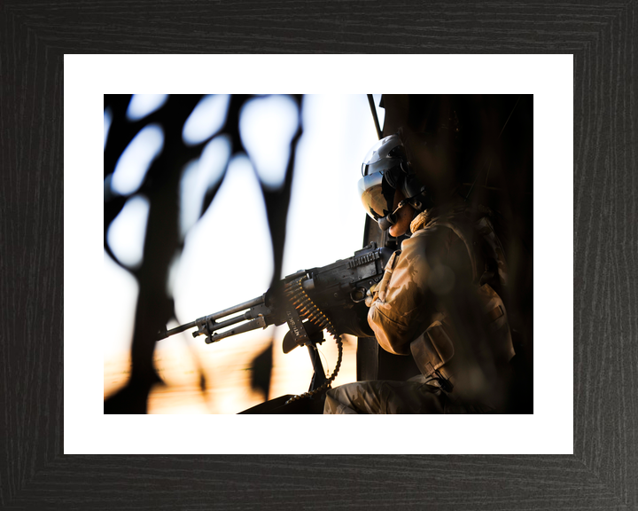 Royal Navy Sea King Door Gunner Helmand November 2010