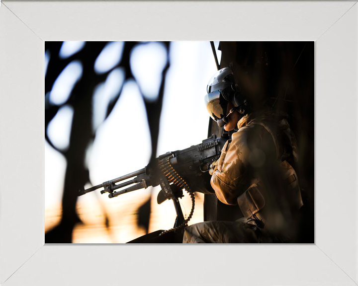 Royal Navy Sea King Door Gunner Helmand November 2010