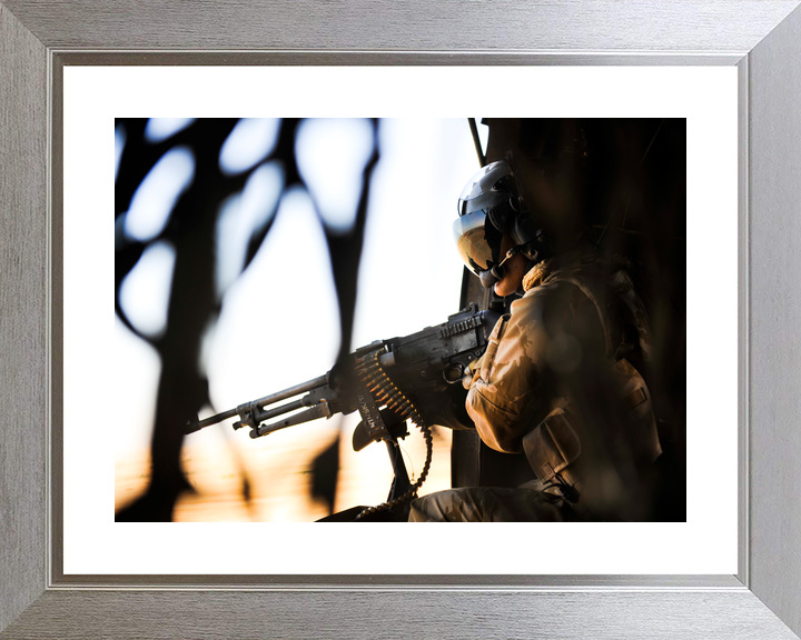 Royal Navy Sea King Door Gunner Helmand November 2010