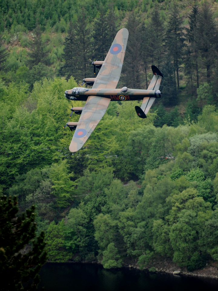 RAF Lancaster Bomber in Flight Photo Print - Royal Air Force Aircraft Hampshire Prints 6 x 4 No Frame No