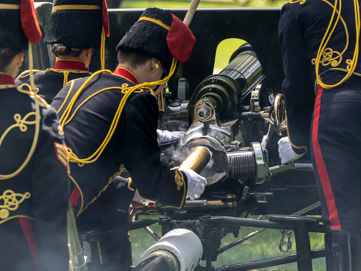 British Army Kings Troop Royal Horse Artillery Gun Salute 2026