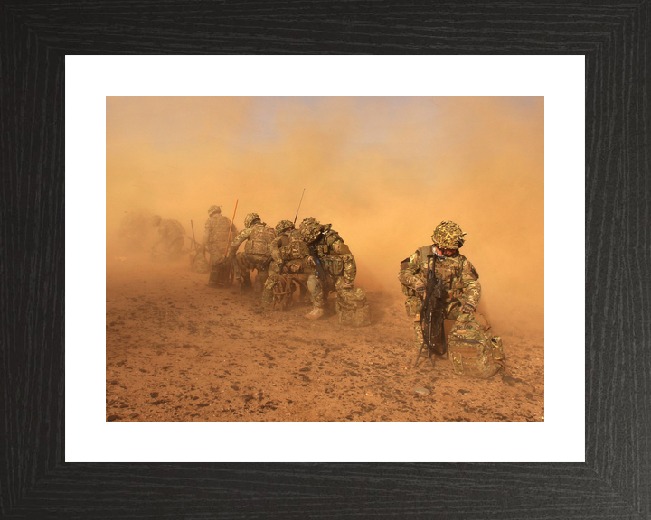 40 Commando Royal Marines Dust Cloud Helmand January 2013