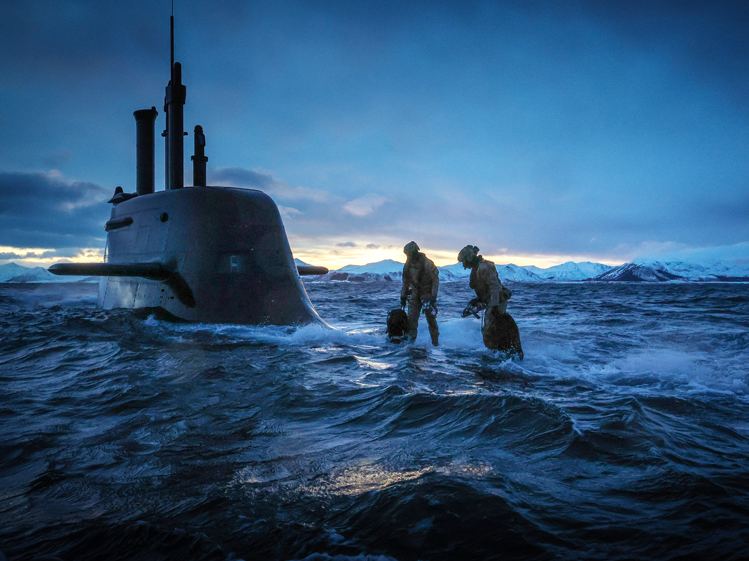 30 Commando Royal Marines Submarine U-35 Norway March 2026