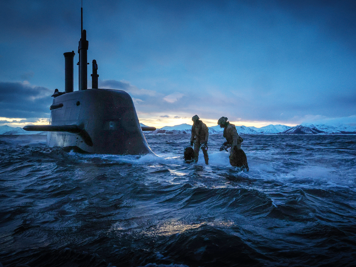30 Commando Royal Marines Submarine U-35 Norway March 2026