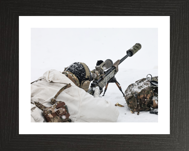 45 Commando Royal Marine Sniper in Snow Norway February 2026