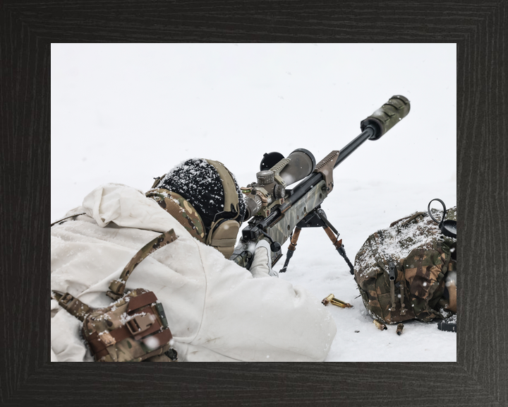 45 Commando Royal Marine Sniper in Snow Norway February 2026