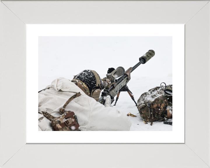 45 Commando Royal Marine Sniper in Snow Norway February 2026