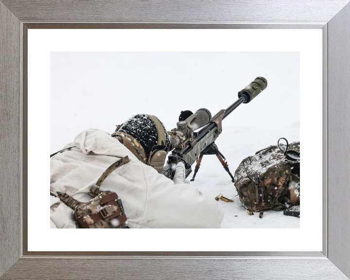 45 Commando Royal Marine Sniper in Snow Norway February 2026