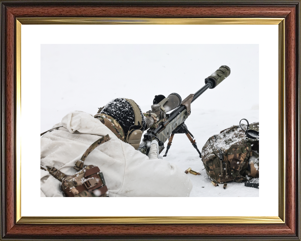 45 Commando Royal Marine Sniper in Snow Norway February 2026