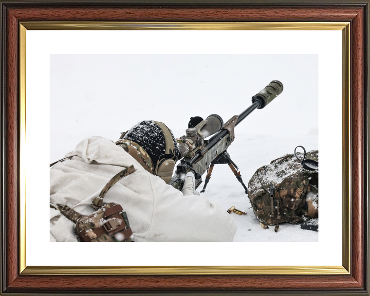 45 Commando Royal Marine Sniper in Snow Norway February 2026