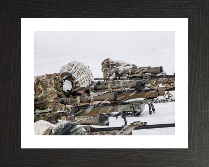45 Commando Royal Marines Snipers in Line Norway February 2026