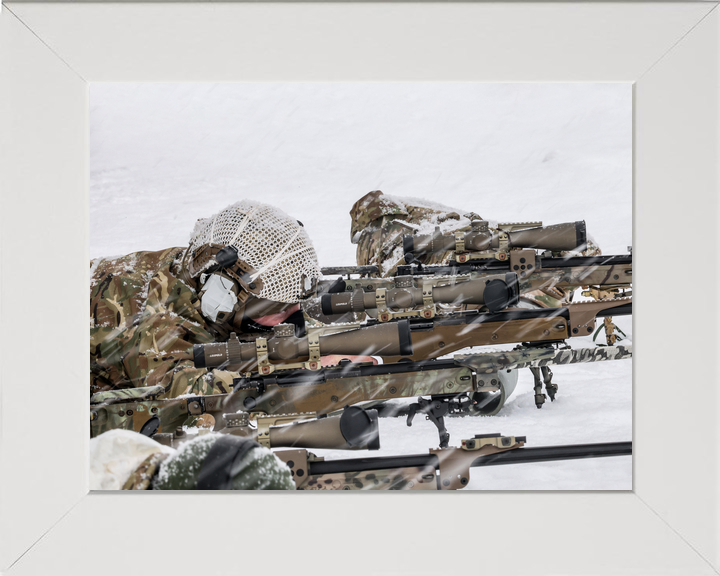 45 Commando Royal Marines Snipers in Line Norway February 2026