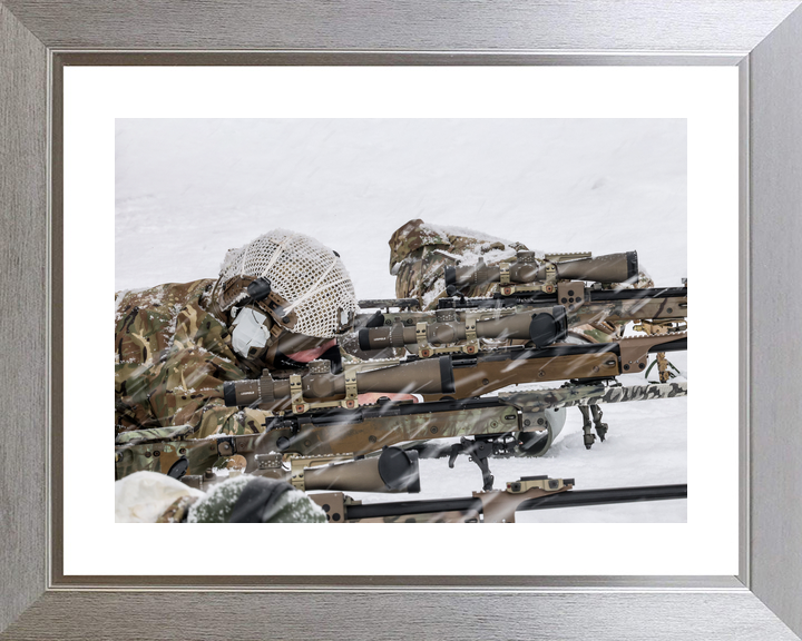 45 Commando Royal Marines Snipers in Line Norway February 2026