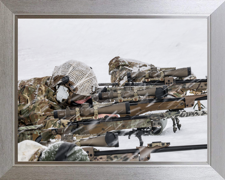 45 Commando Royal Marines Snipers in Line Norway February 2026