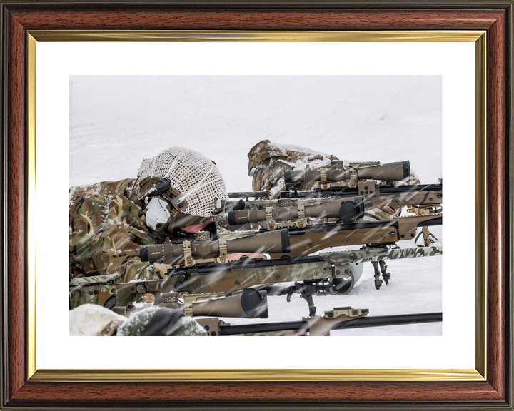 45 Commando Royal Marines Snipers in Line Norway February 2026
