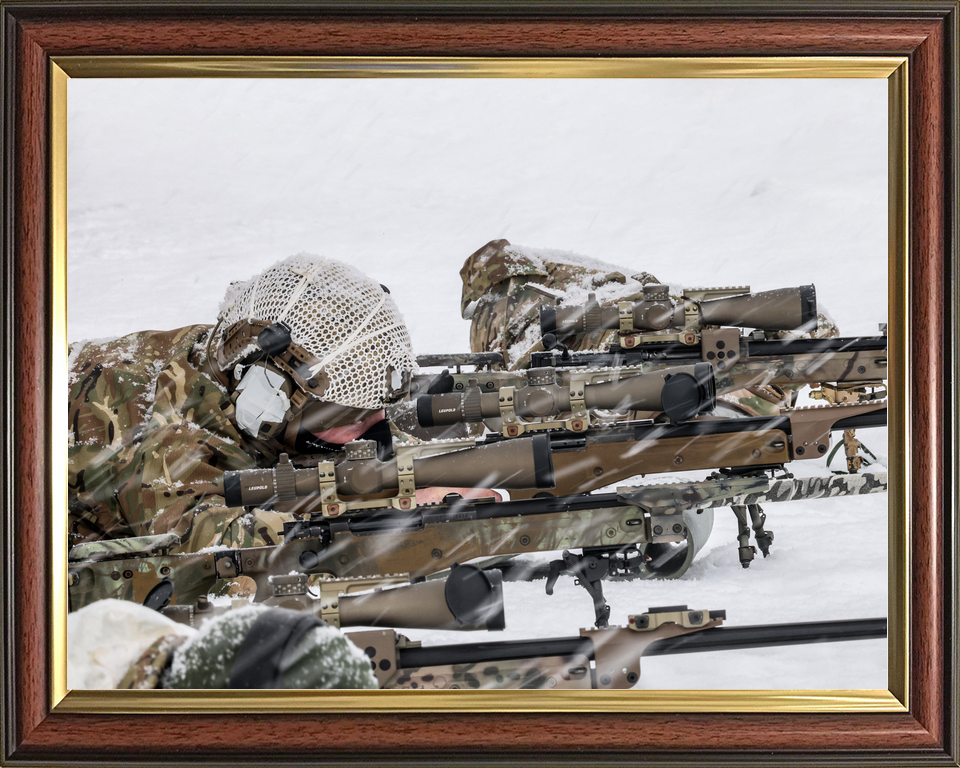 45 Commando Royal Marines Snipers in Line Norway February 2026