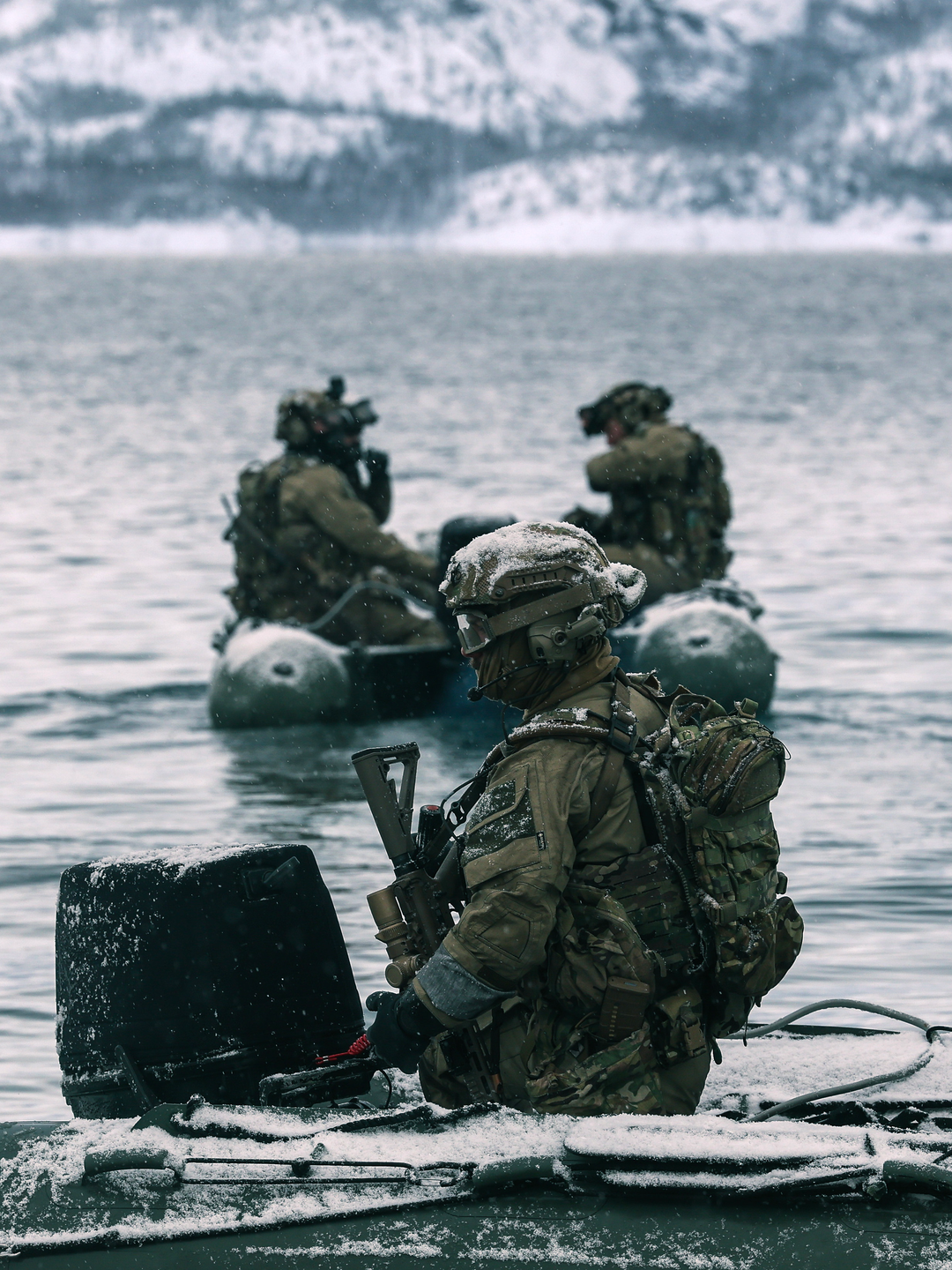 30 Commando Royal Marine IRC Coxswain in Snow February 2026