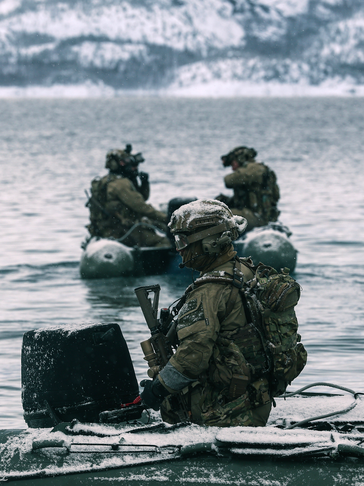 30 Commando Royal Marine IRC Coxswain in Snow February 2026