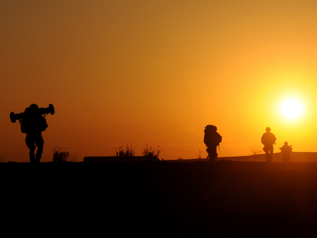 42 Commando Royal Marines Sunset Sond Chara December 2008