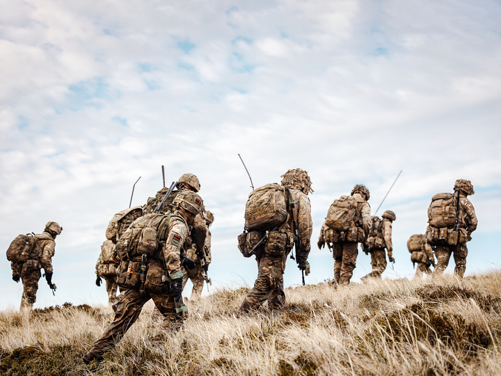 British Army Riflemen Falklands July 2026