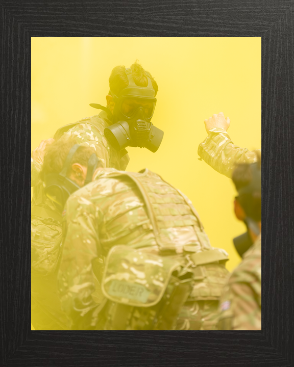 British Army Officer Cadets in Respirators 2026